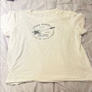 Brandy Melville White Graphic Tee